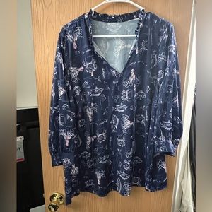 Women’s Ocean Creatures blouse